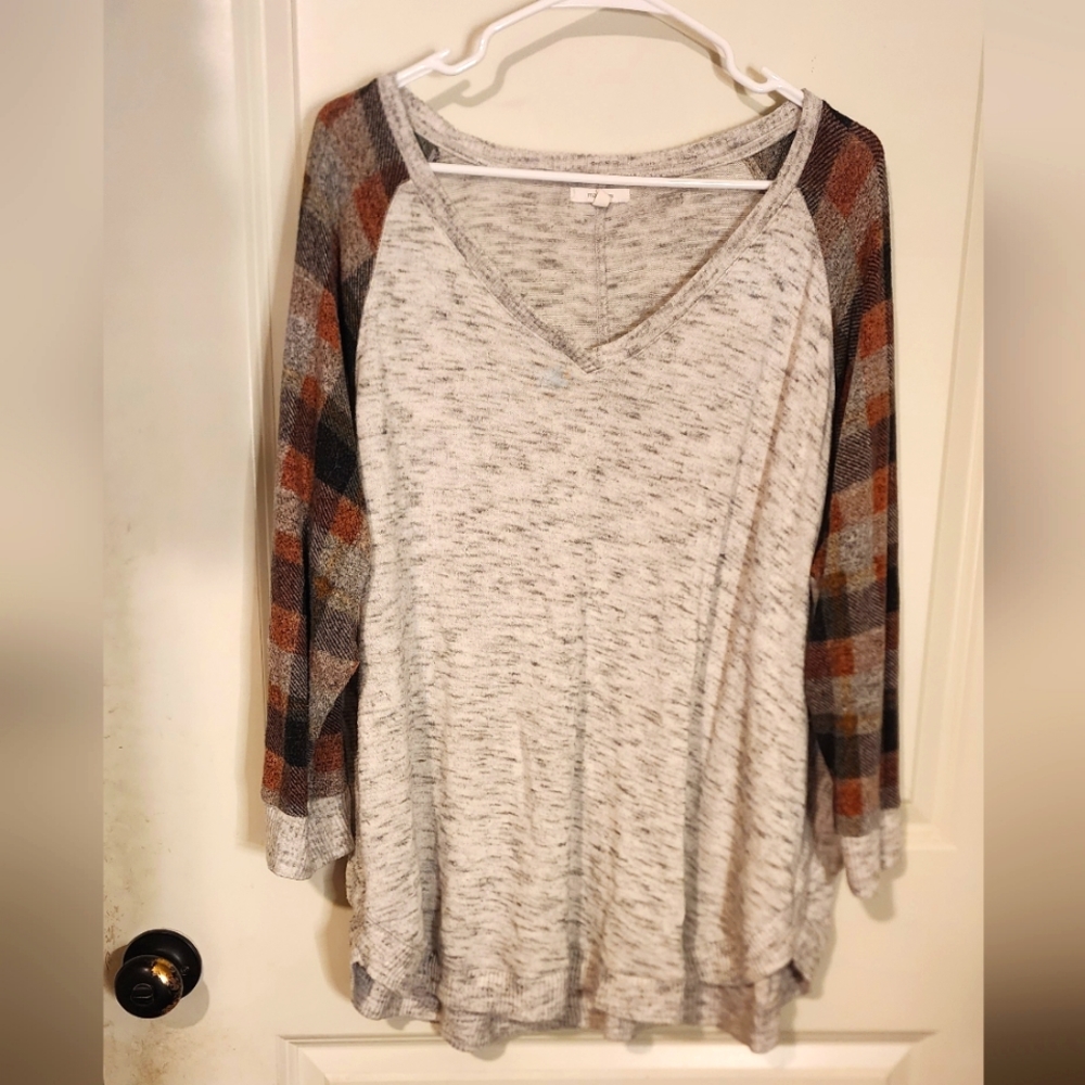 Warm Grey Long Sleeve Shirt